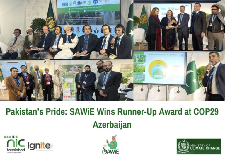 Pakistan’s Pride: SAWiE Wins Runner-Up Award at COP29 Azerbaijan